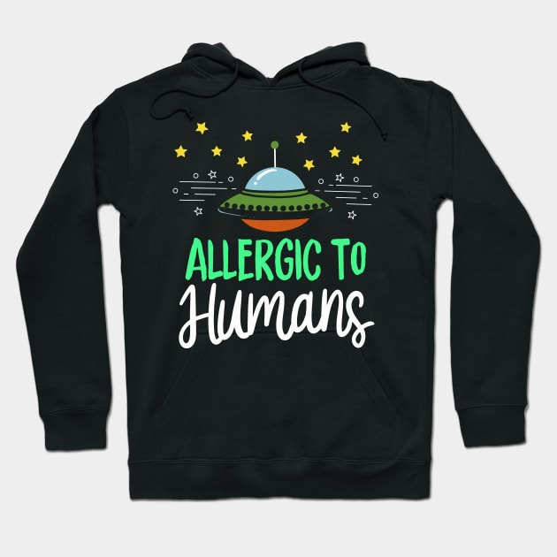 Allergic To Humans Hoodie by maxdax